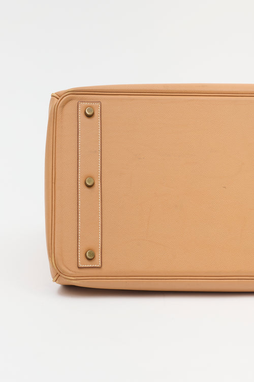 Hermès 1996 HAC Natural Courchevel Birkin 45 Bag