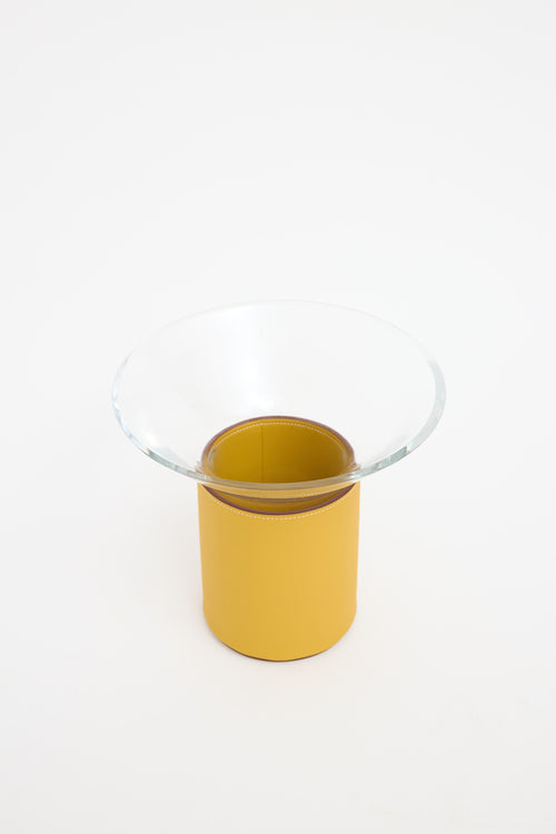 Hermès Jaune Ambre Delta Vase