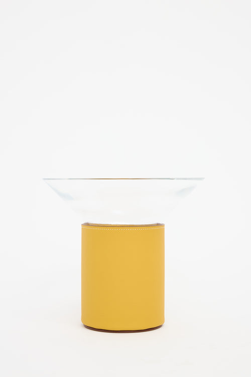 Hermès Jaune Ambre Delta Vase