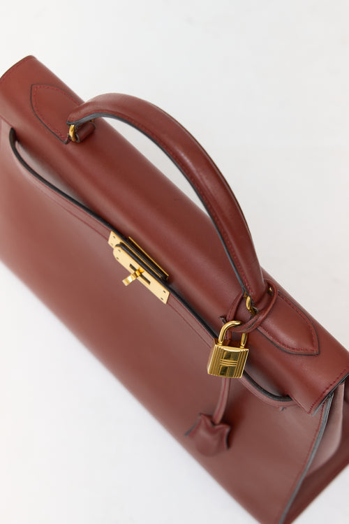 Hermès Vintage Sienne Verso Box Sellier 32 Bag