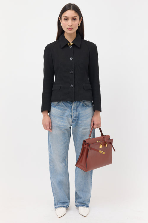 Hermès Vintage Sienne Verso Box Sellier 32 Bag