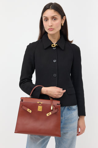 Hermès Vintage Sienne Verso Box Sellier 32 Bag