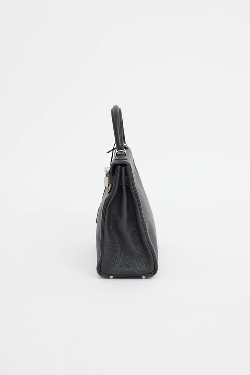 Hermès 2021 Noir Togo Retourne Kelly 32 Bag
