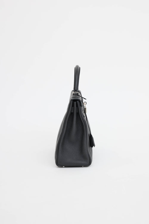 Hermès 2021 Noir Togo Retourne Kelly 32 Bag