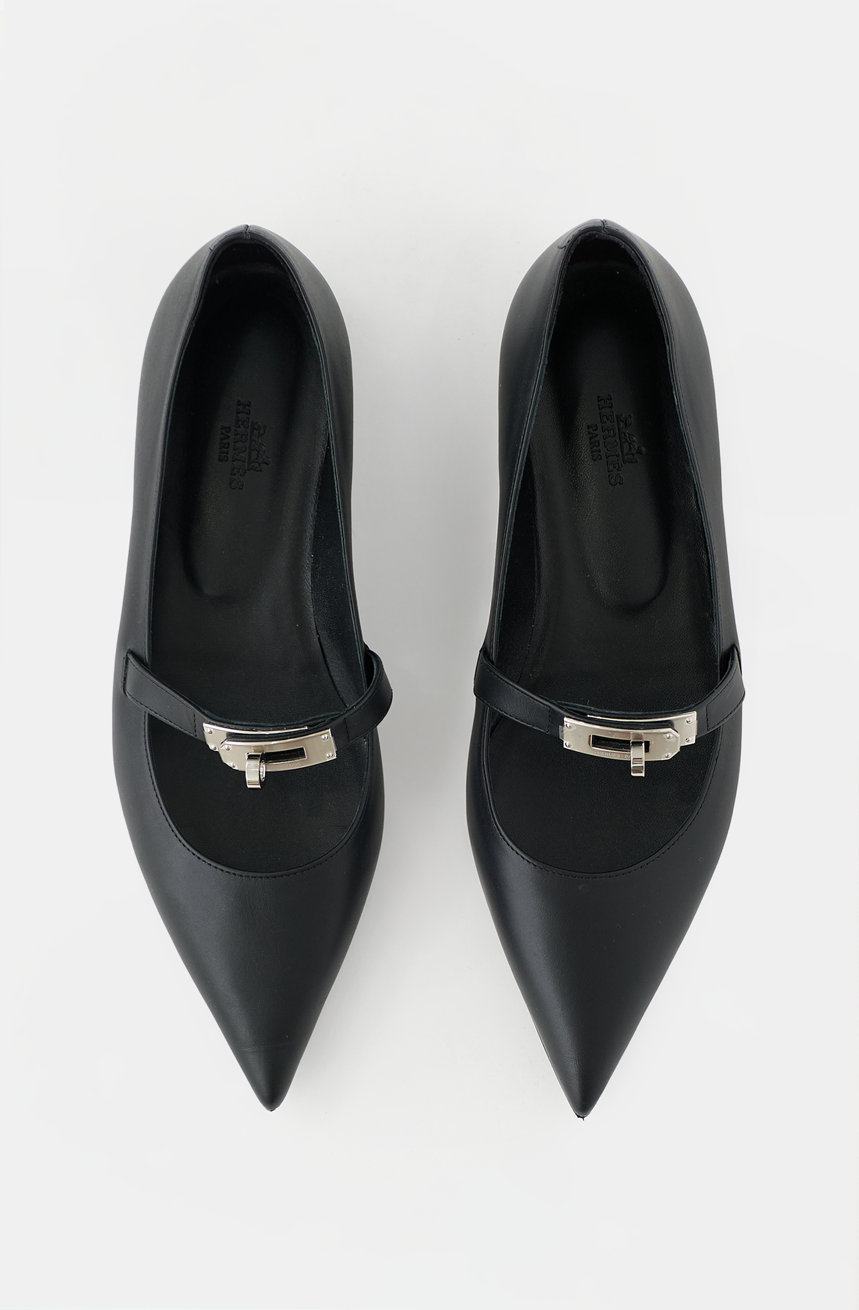 Hermès Leather Kelly Ballet Flat