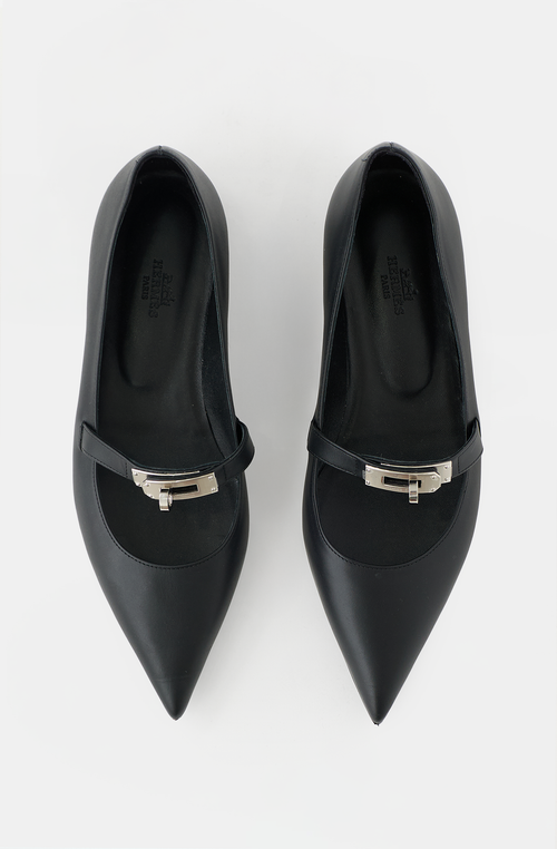 Hermès Leather Kelly Ballet Flat