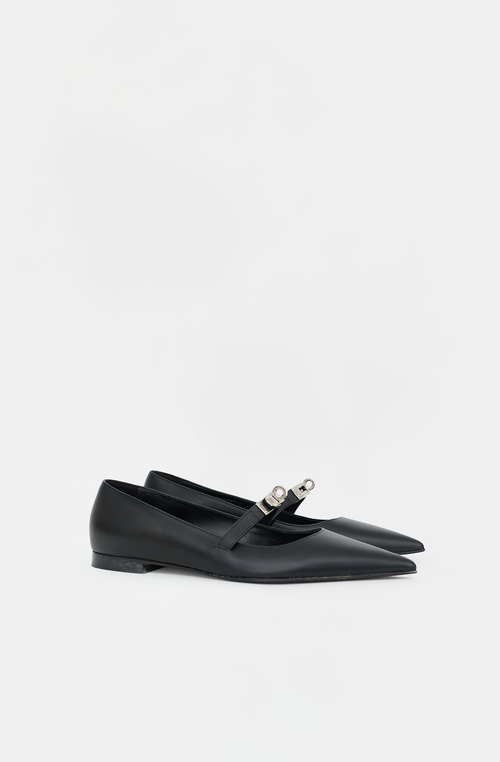 Hermès Leather Kelly Ballet Flat