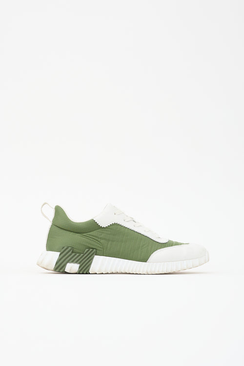 Hermès Leather Ripstop Bouncing Sneaker