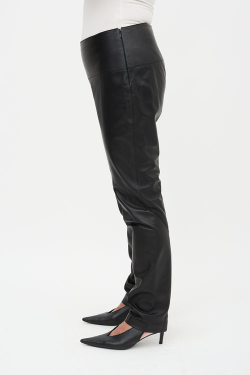 Hermès Leather Slim Trouser