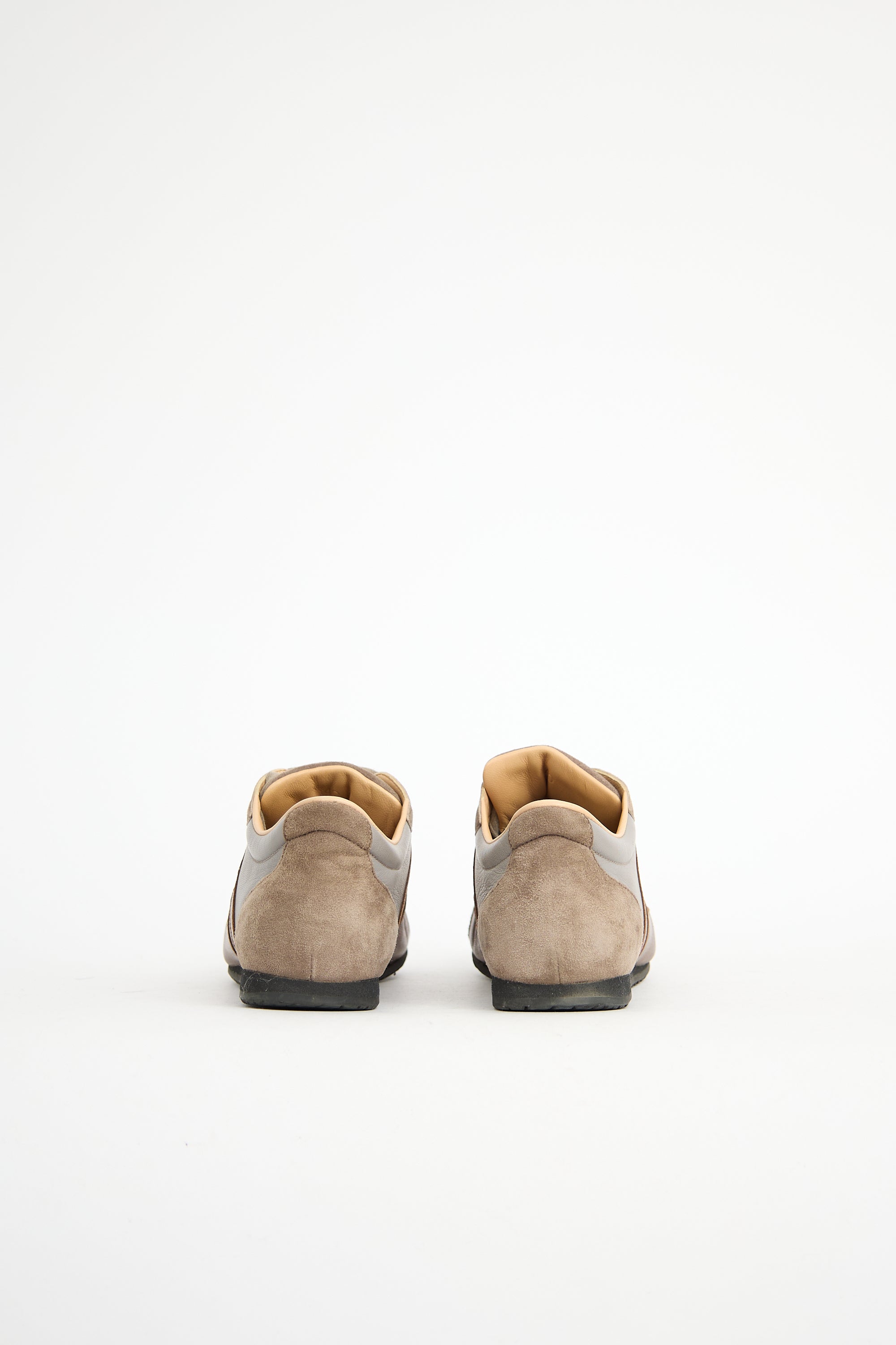 Hermès Leather & Suede Tie Break Sneaker