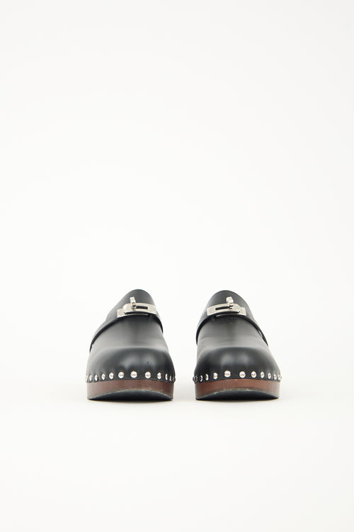 Hermès Leather Carlotta Mule