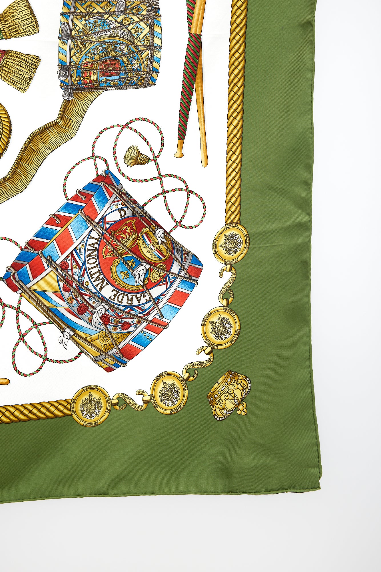 Hermès Silk Les Tambours 70 Scarf