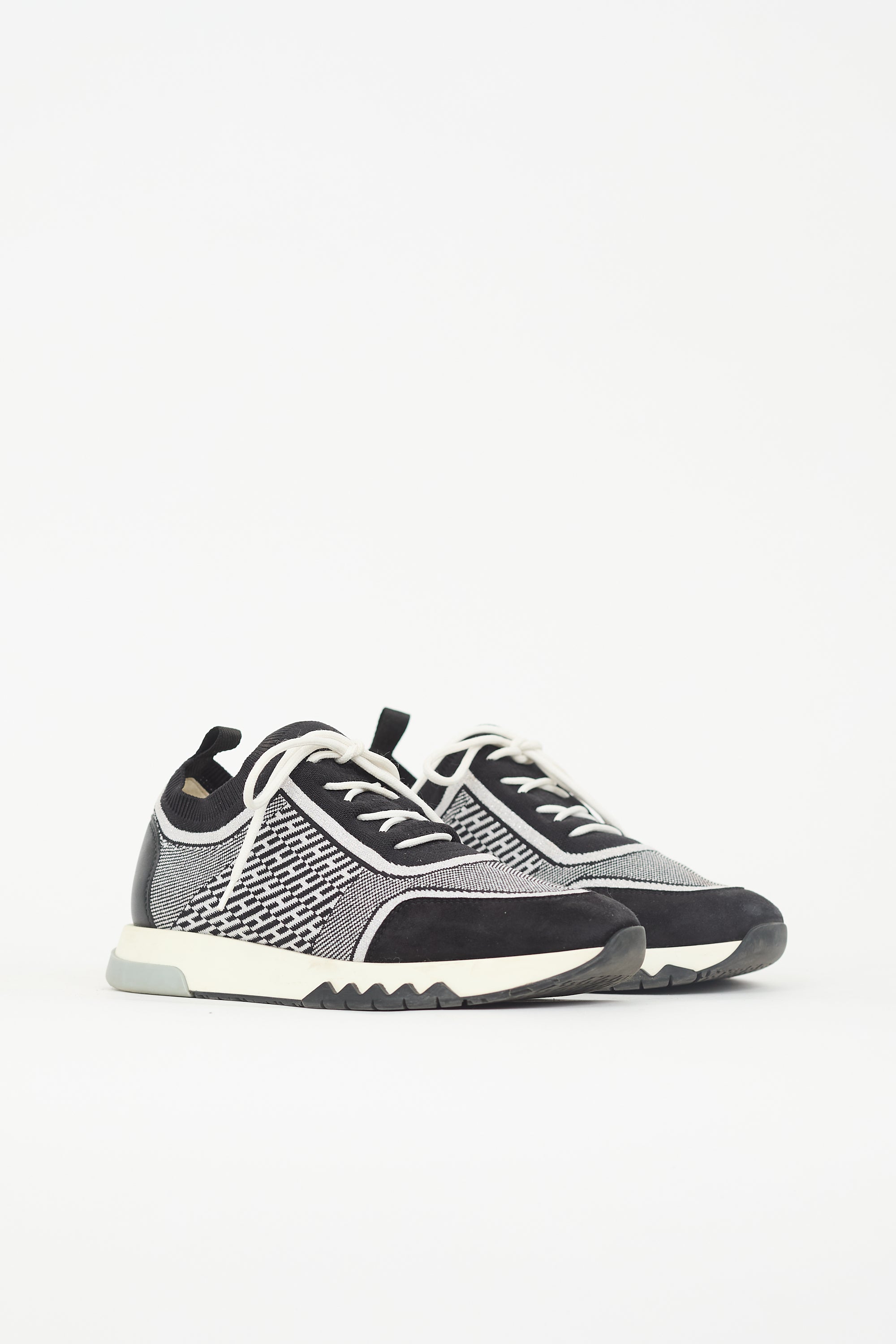 Hermès Metallic Knit Addict Sneaker