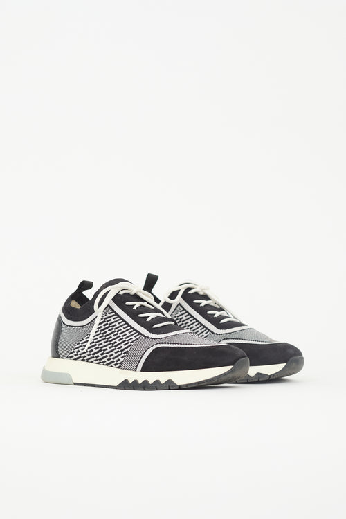 Hermès Metallic Knit Addict Sneaker