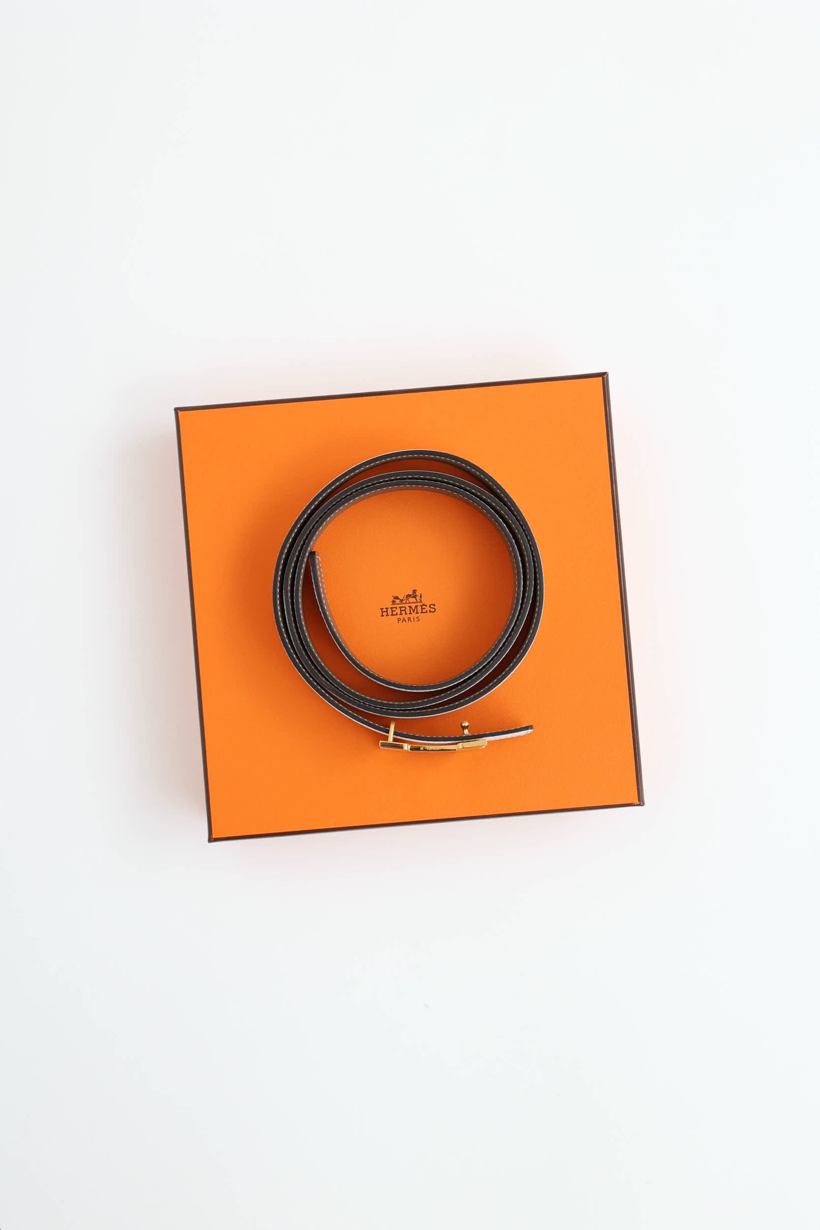 Hermès 2023 Mini H Buckle Reversible Belt