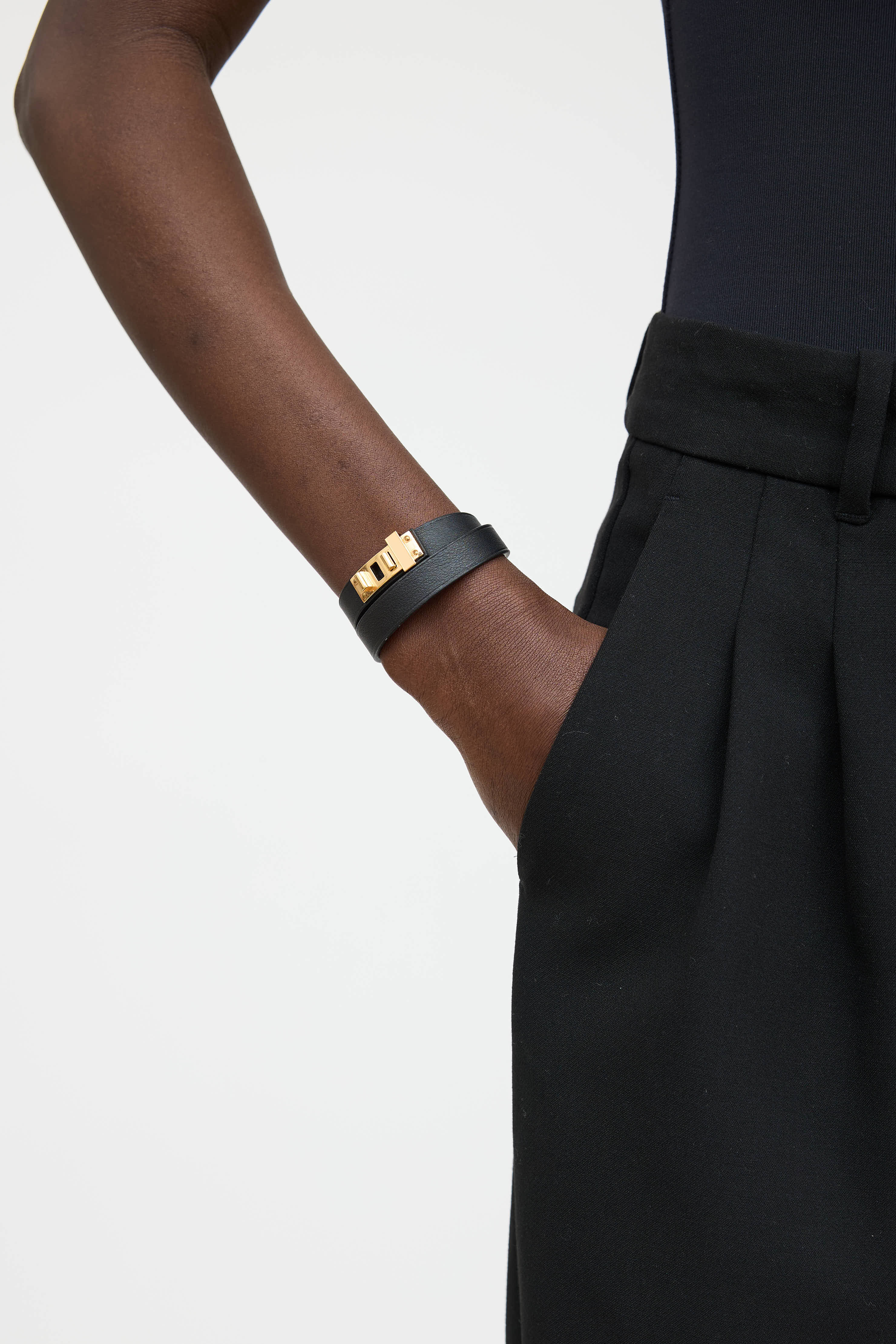 Hermès 2017 Swift Mini Double Tour Bracelet