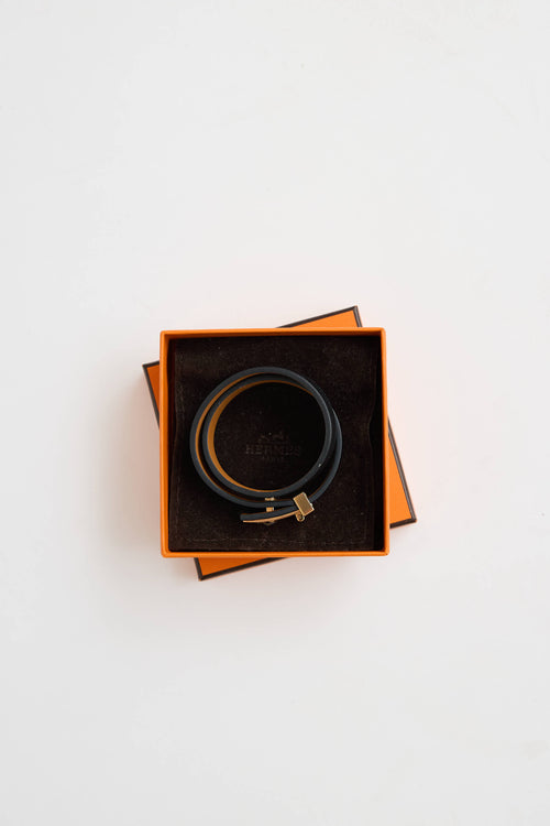 Hermès 2017 Swift Mini Double Tour Bracelet