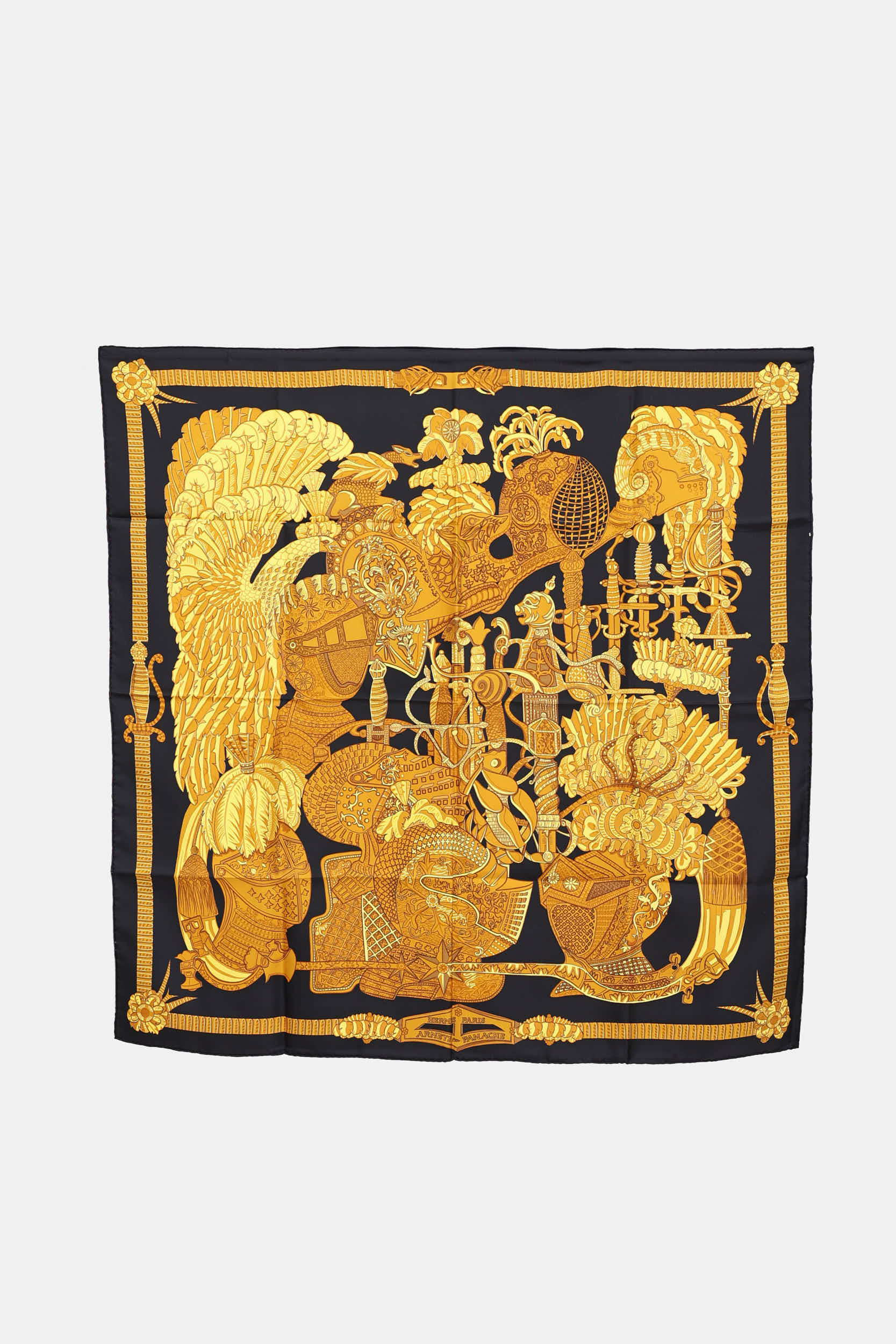 Hermès Silk Arments en Panache 90 Scarf