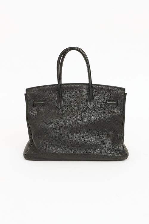 Hermes Noir Birkin Togo 35 Bag