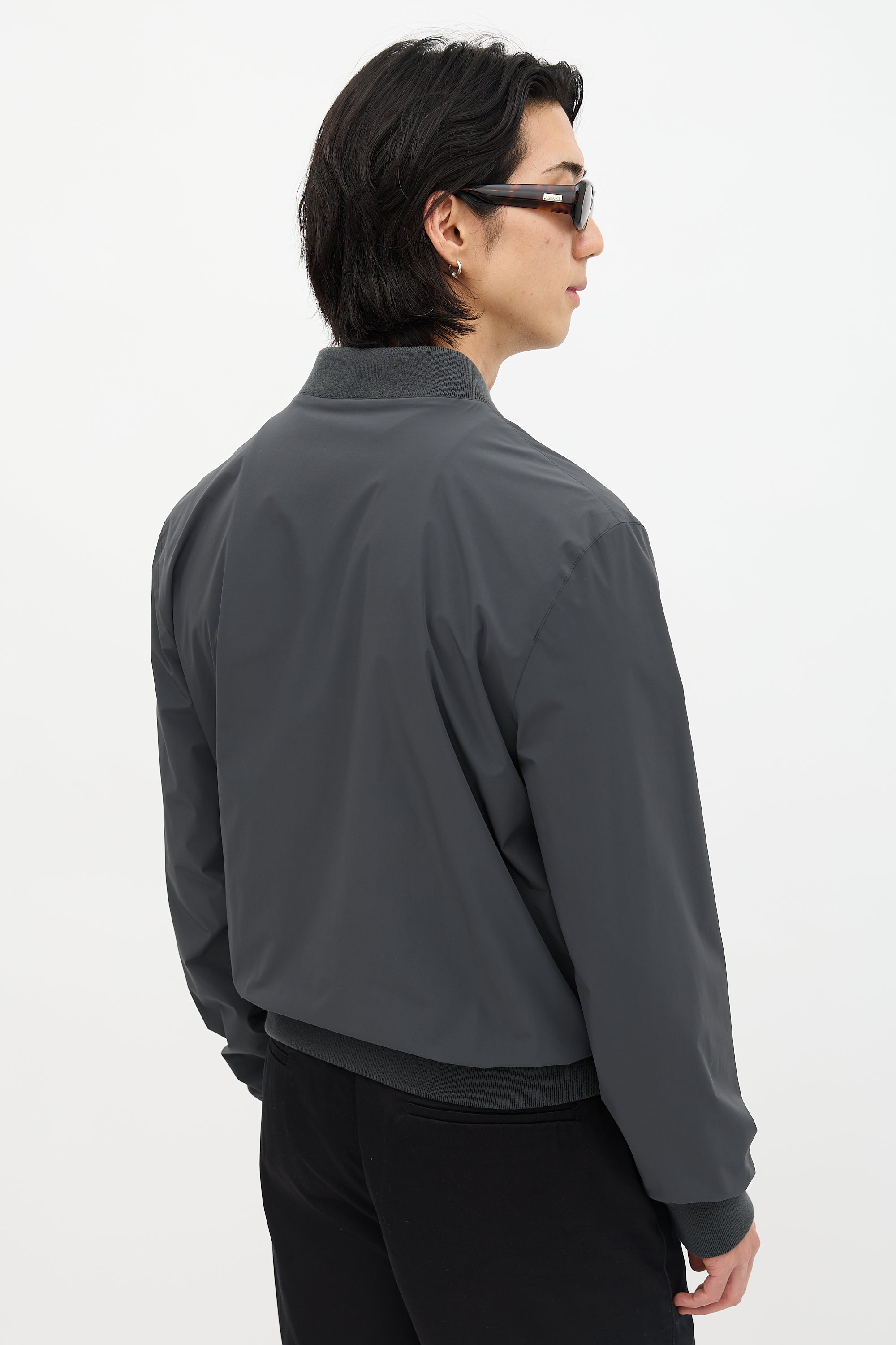 Hermès Nylon Reversible Printed Bomber Jacket