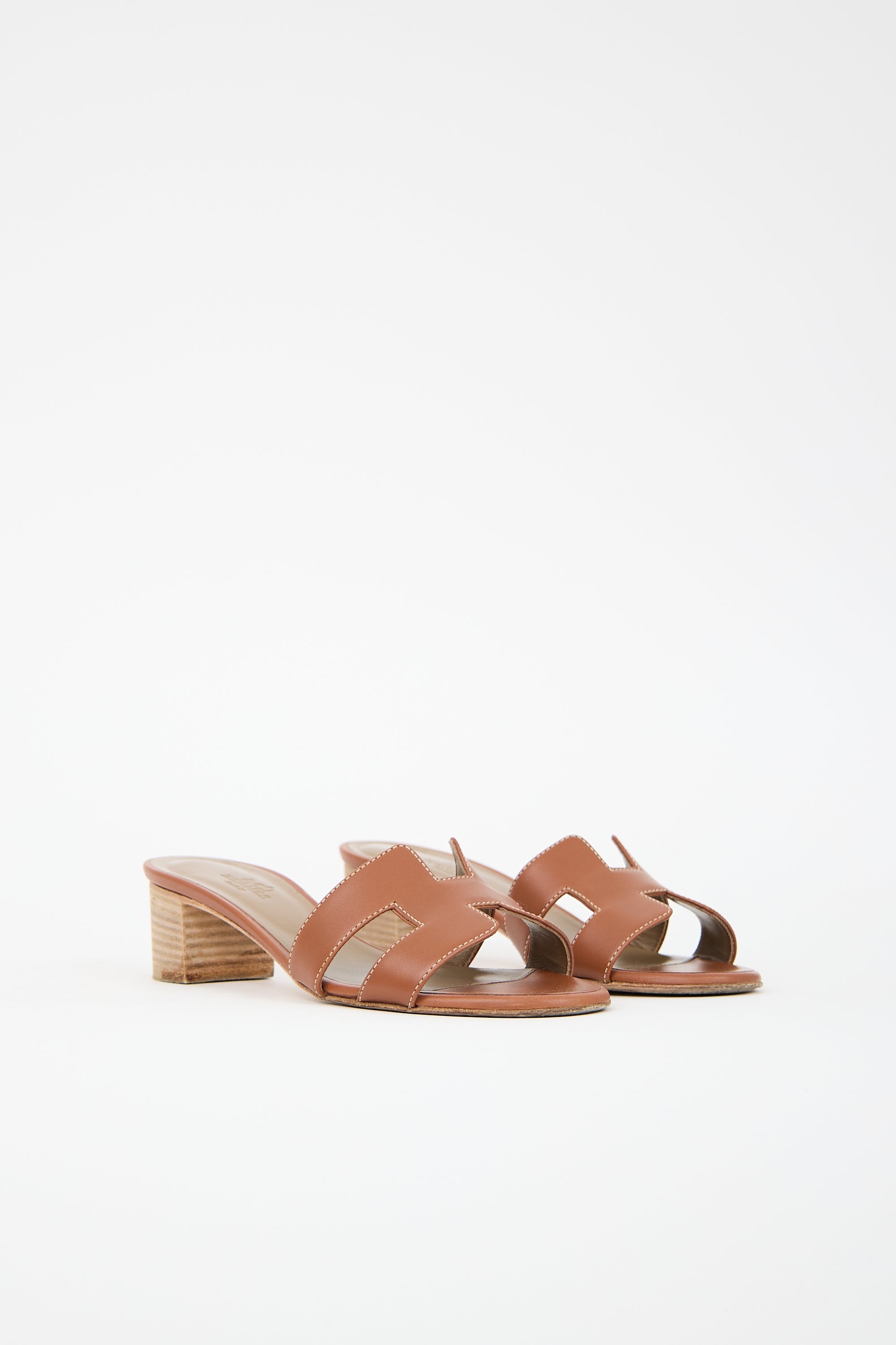 Hermès Leather Oasis Heel