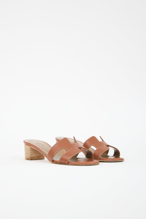Hermès Leather Oasis Heel