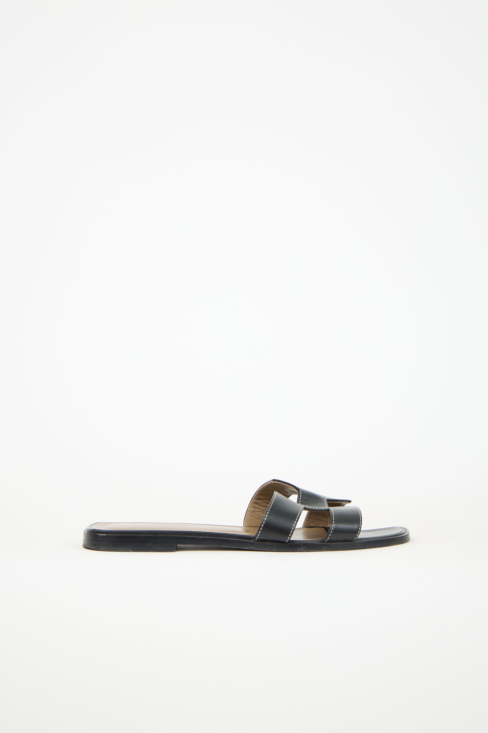 Hermès Leather Oran Slide