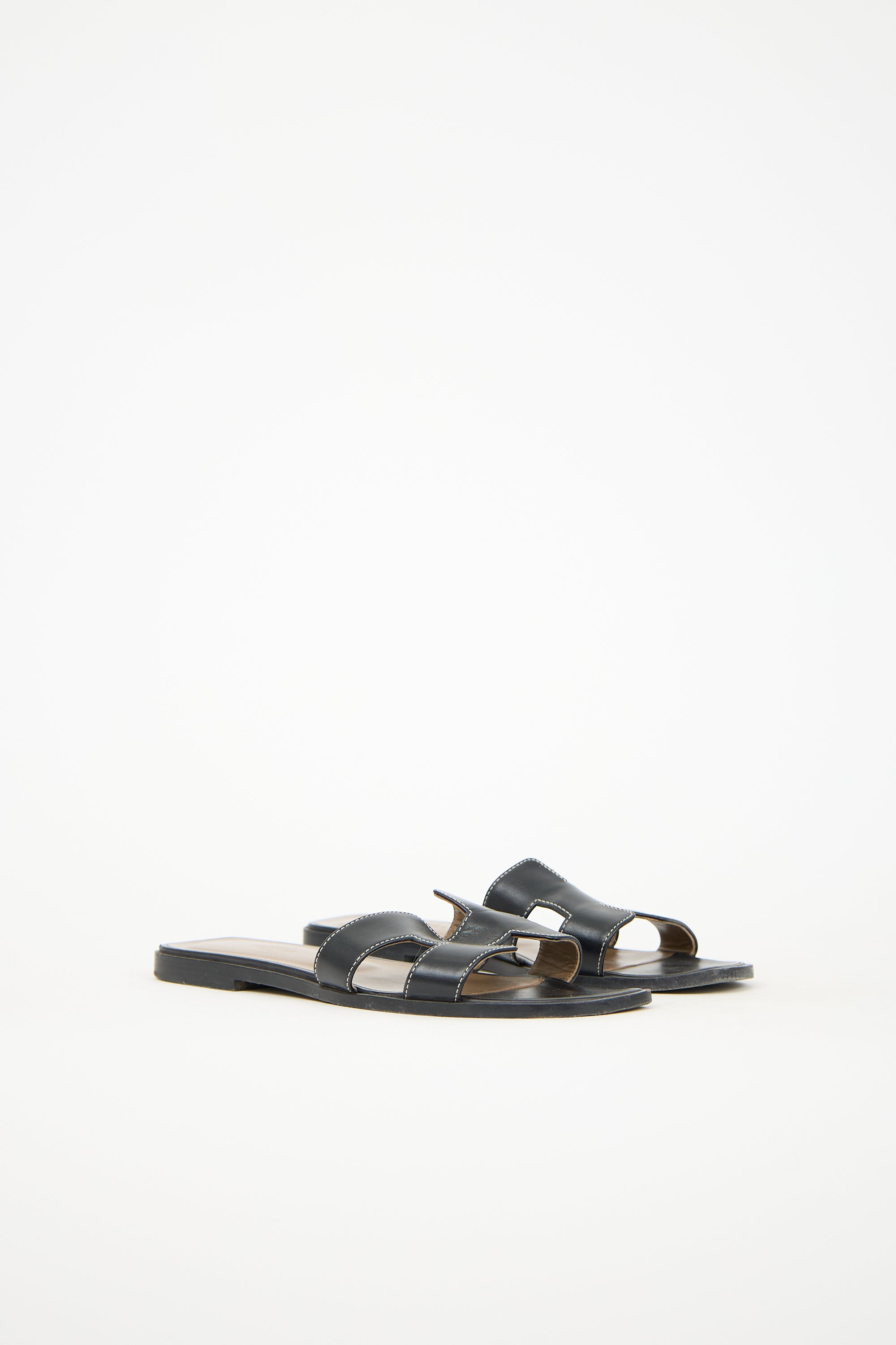 Hermès Leather Oran Slide