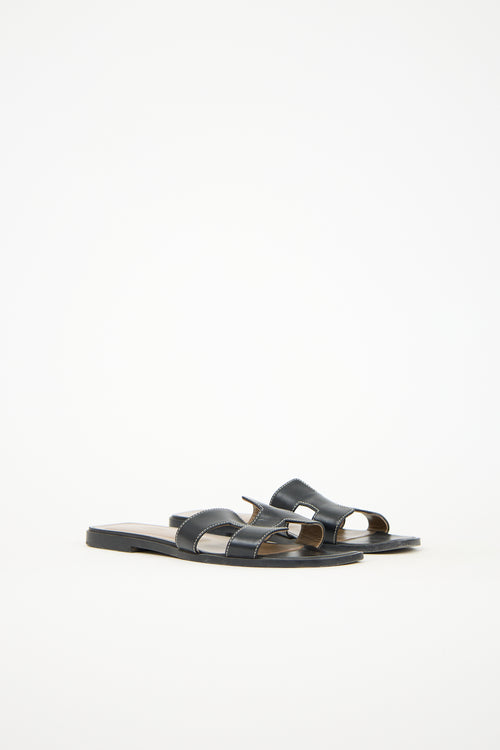 Hermès Leather Oran Slide