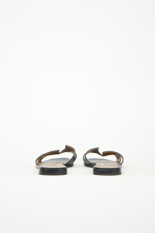 Hermès Leather Oran Slide