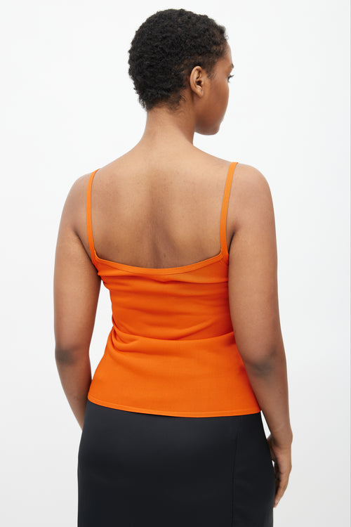 Hermès Orange Knit Tank & Cardigan Set
