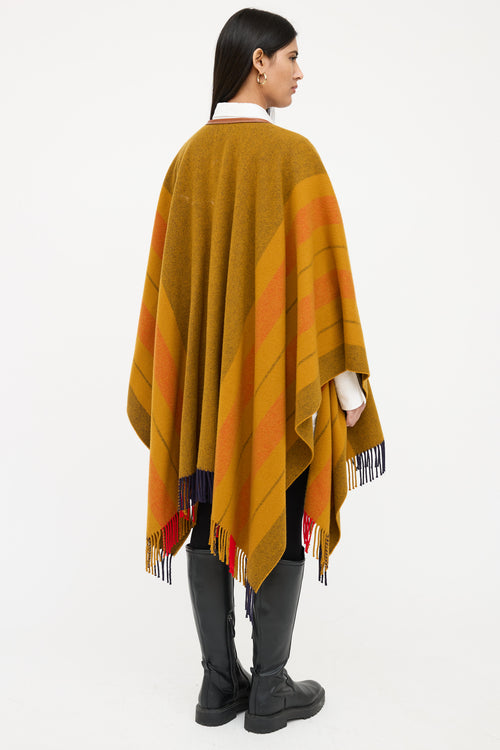 Hermès Wool & Cashmere Rocobar Wrap Poncho