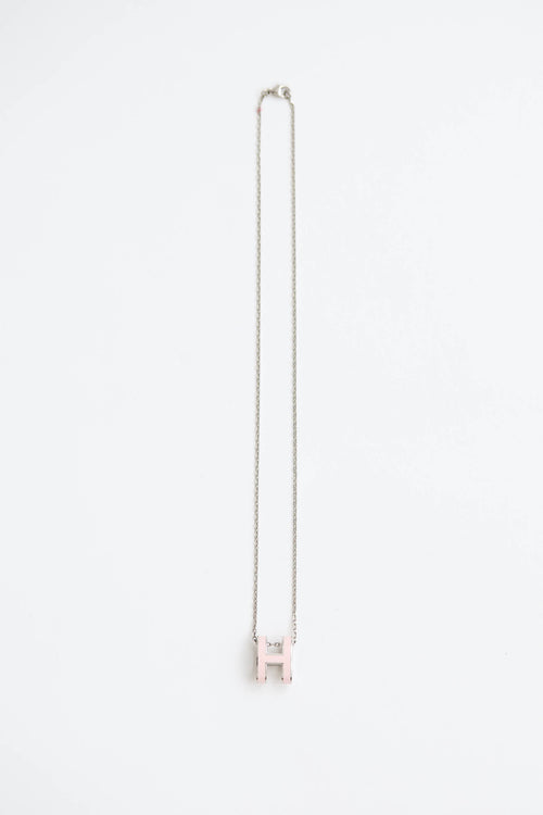 Hermes Palladium Pop H Necklace
