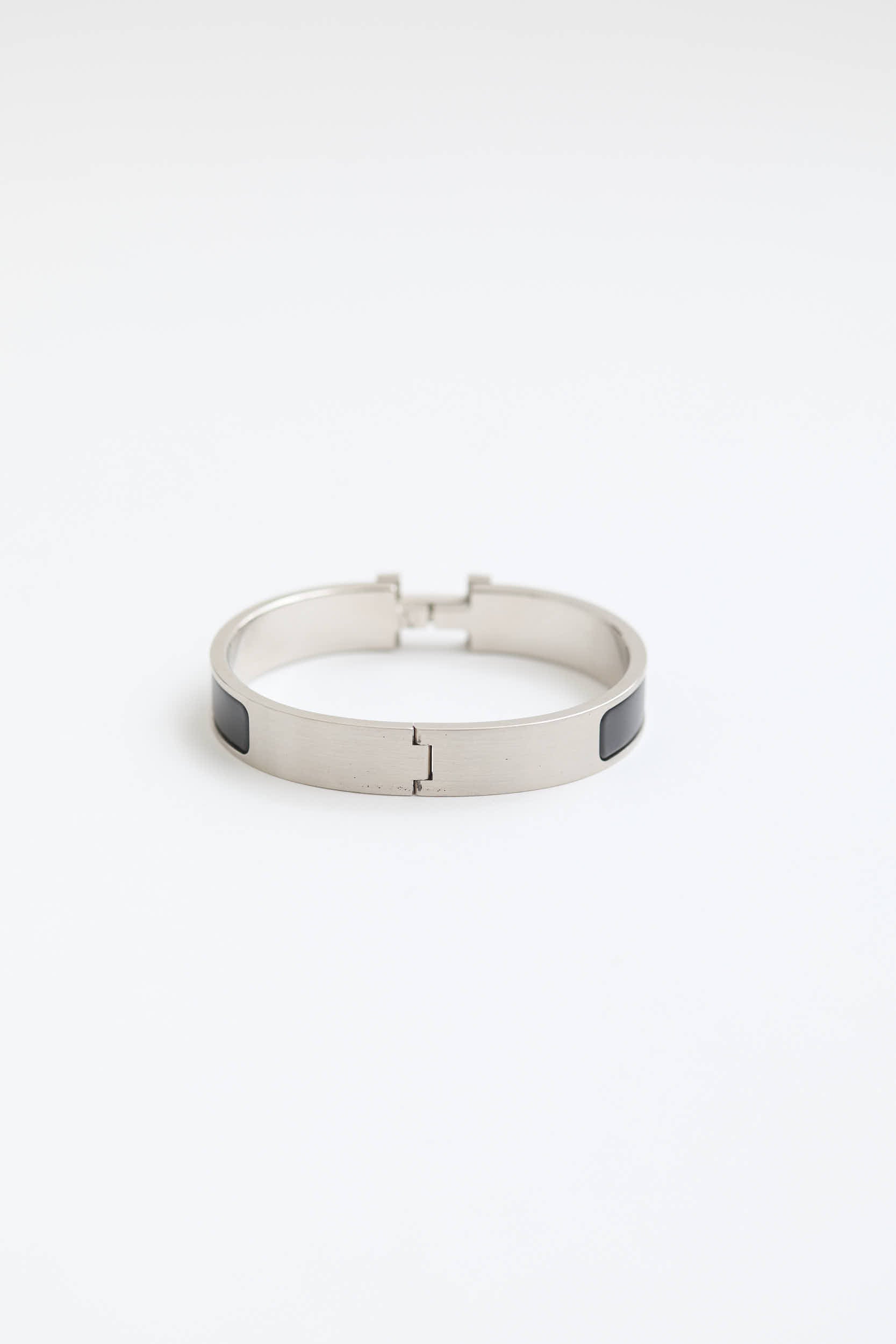 Hermes Palladium Clic Clac H Bracelet