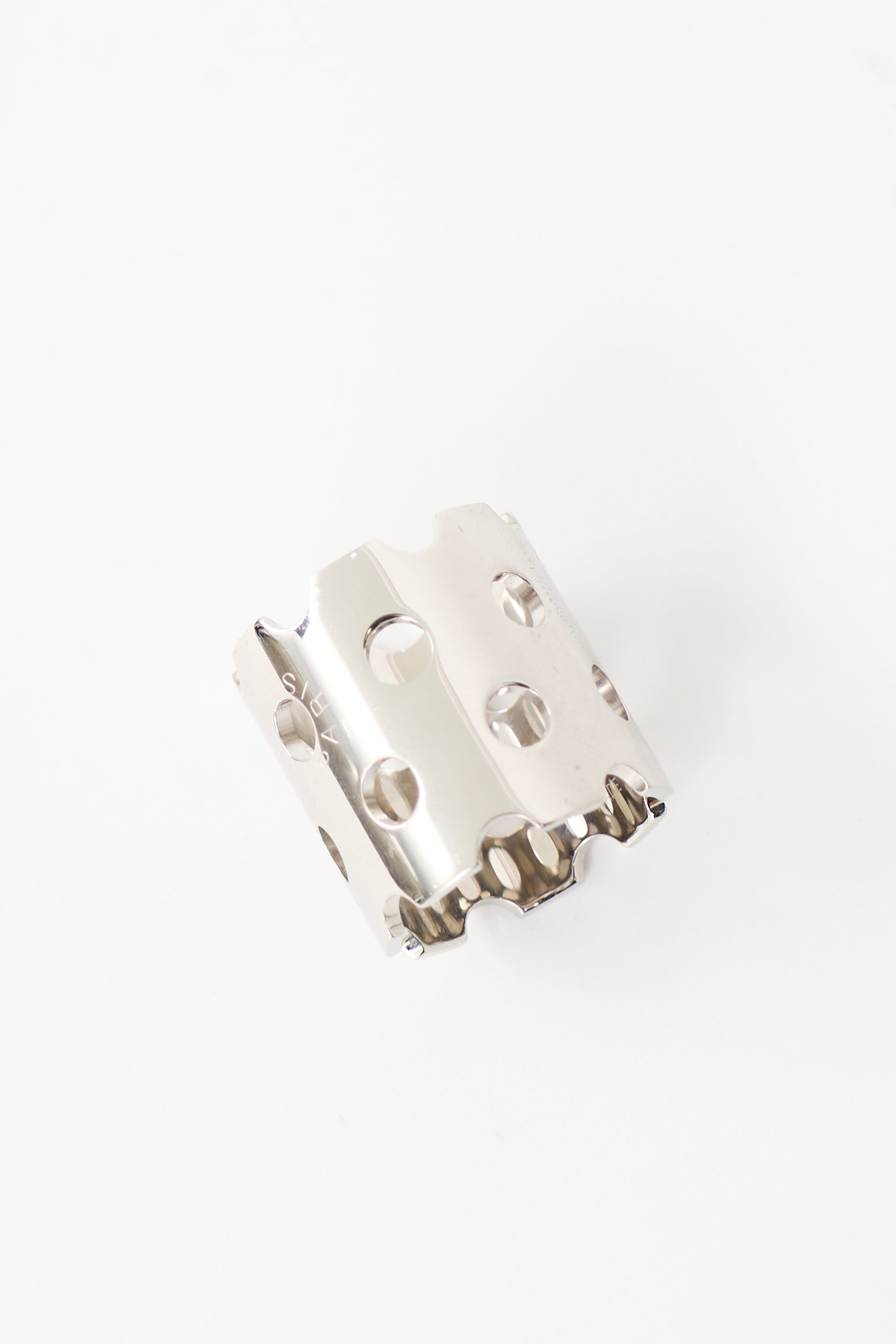 Hermès Palladium Perfore Scarf Ring