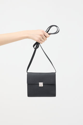 Hermès 2018 Noir Epsom Clic 16 Wallet On Strap Bag