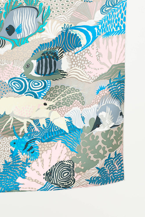 Hermès Silk Under The Waves Scarf