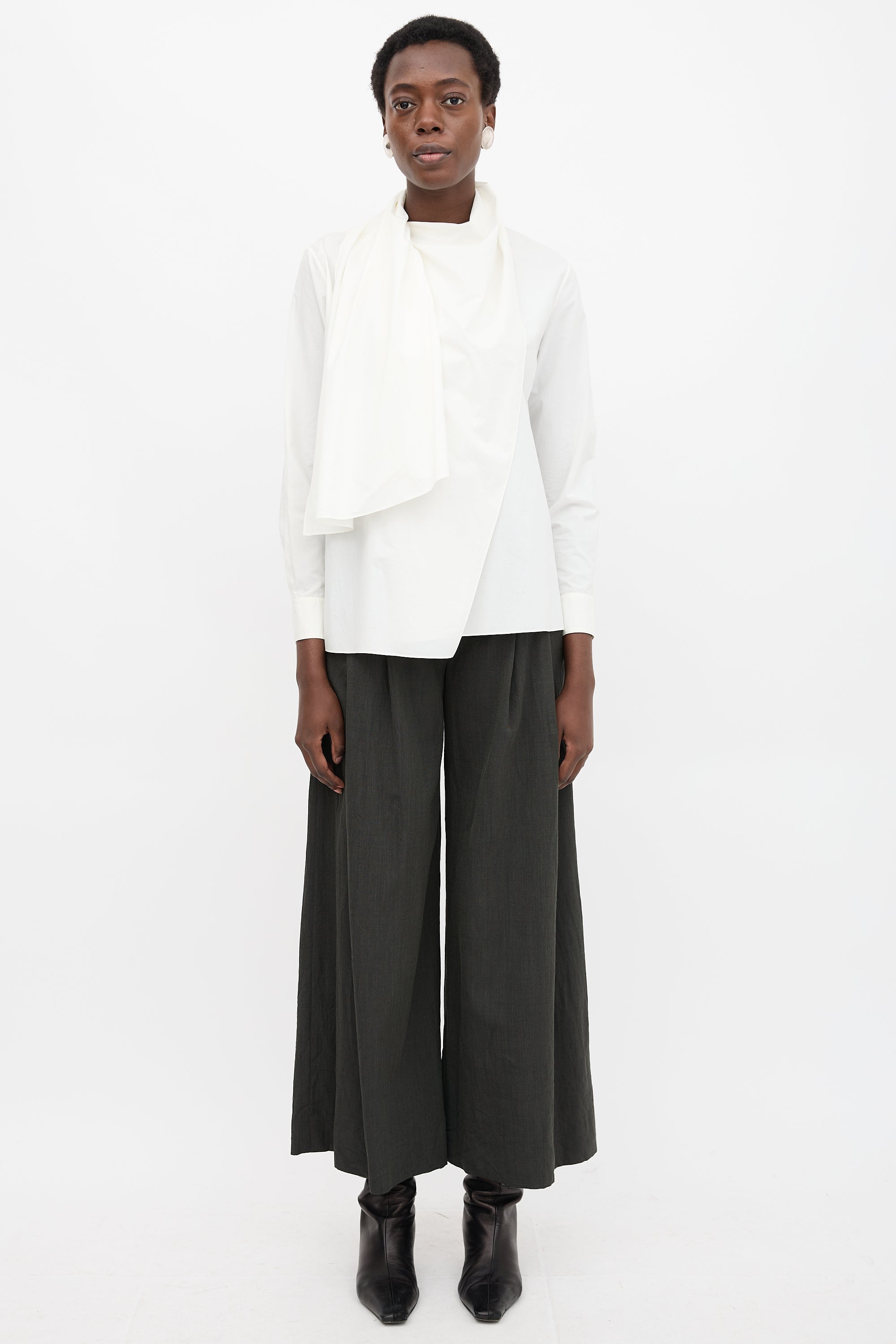 Hermès Poplin Sash Blouse