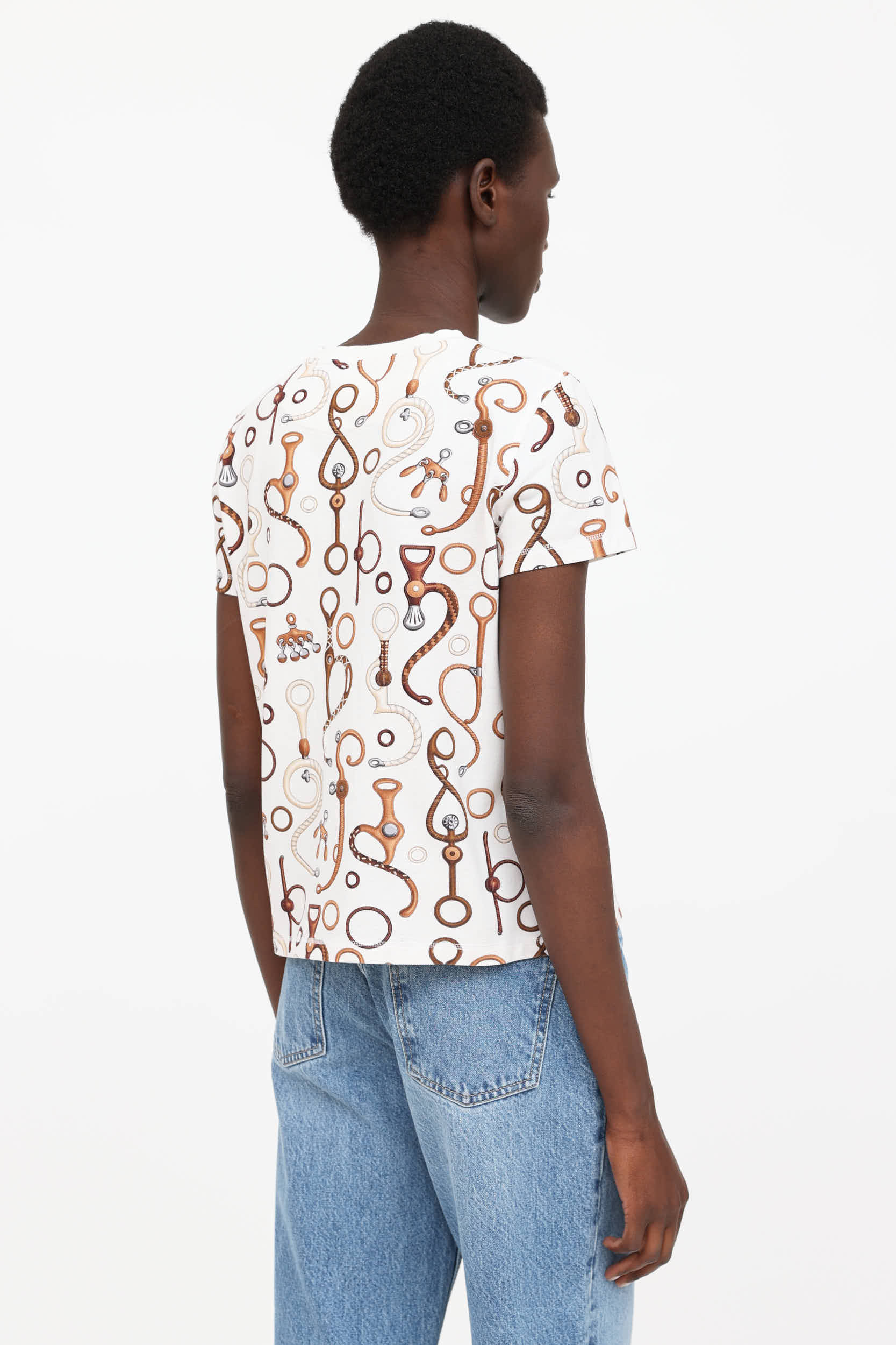 Hermès Printed Crewneck T-Shirt