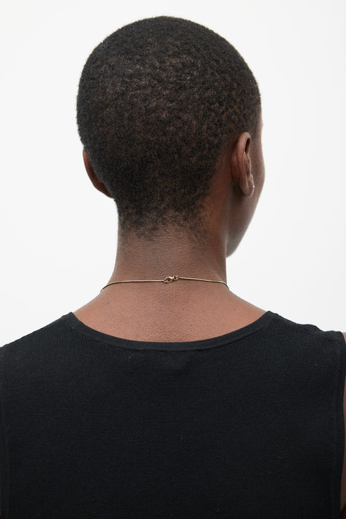 Hermès Gold & Purple Mini Pop H Necklace