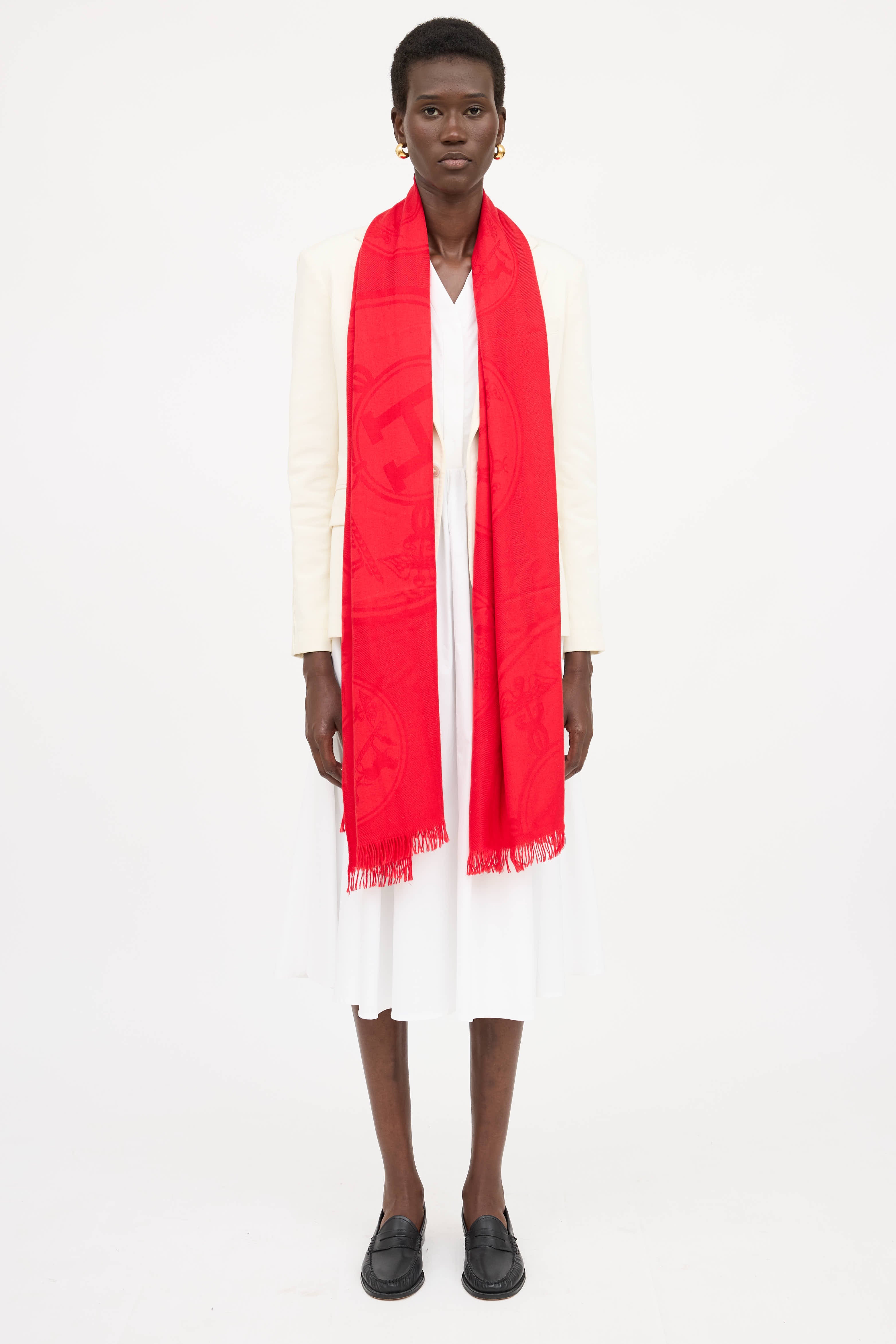 Hermès Cashmere New Libris Stole