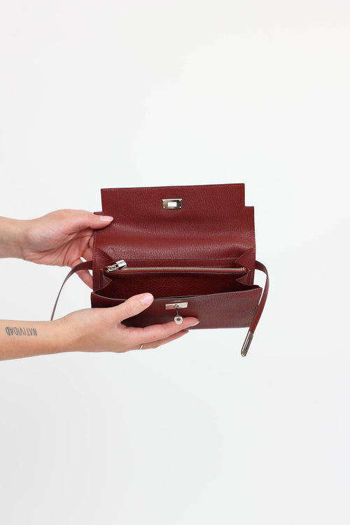 Hermès 2023 Chevre Mysore Kelly Wallet