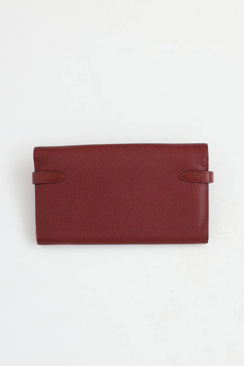 Hermès 2023 Chevre Mysore Kelly Wallet