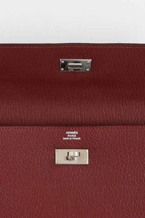 Hermès 2023 Chevre Mysore Kelly Wallet