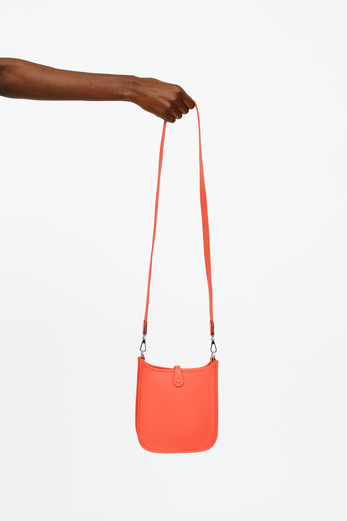 Hermès 2023 Evelyne Clemence Mini Rose Texas TPM Bag