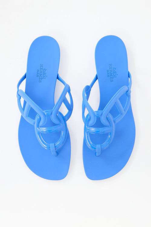 Hermès Rubber Egerie Sandal