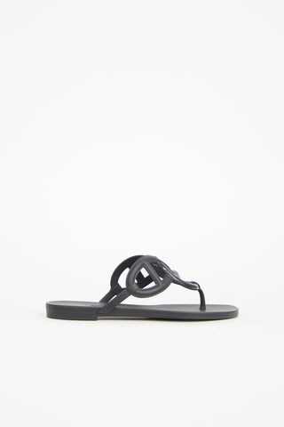 Hermès Rubber Egerie Sandal
