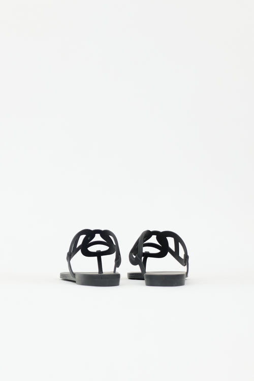Hermès Rubber Egerie Sandal