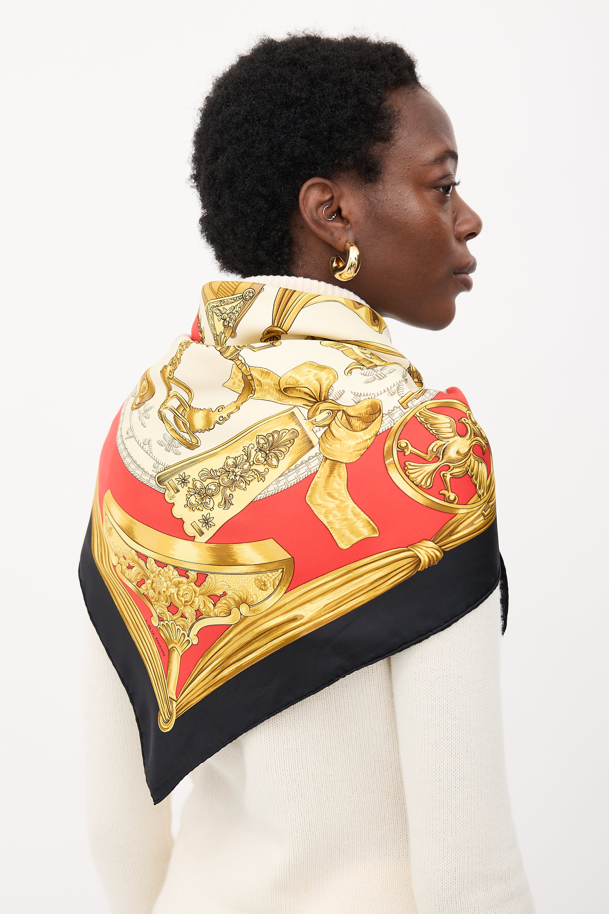 Hermès Silk Étriers 90 Scarf