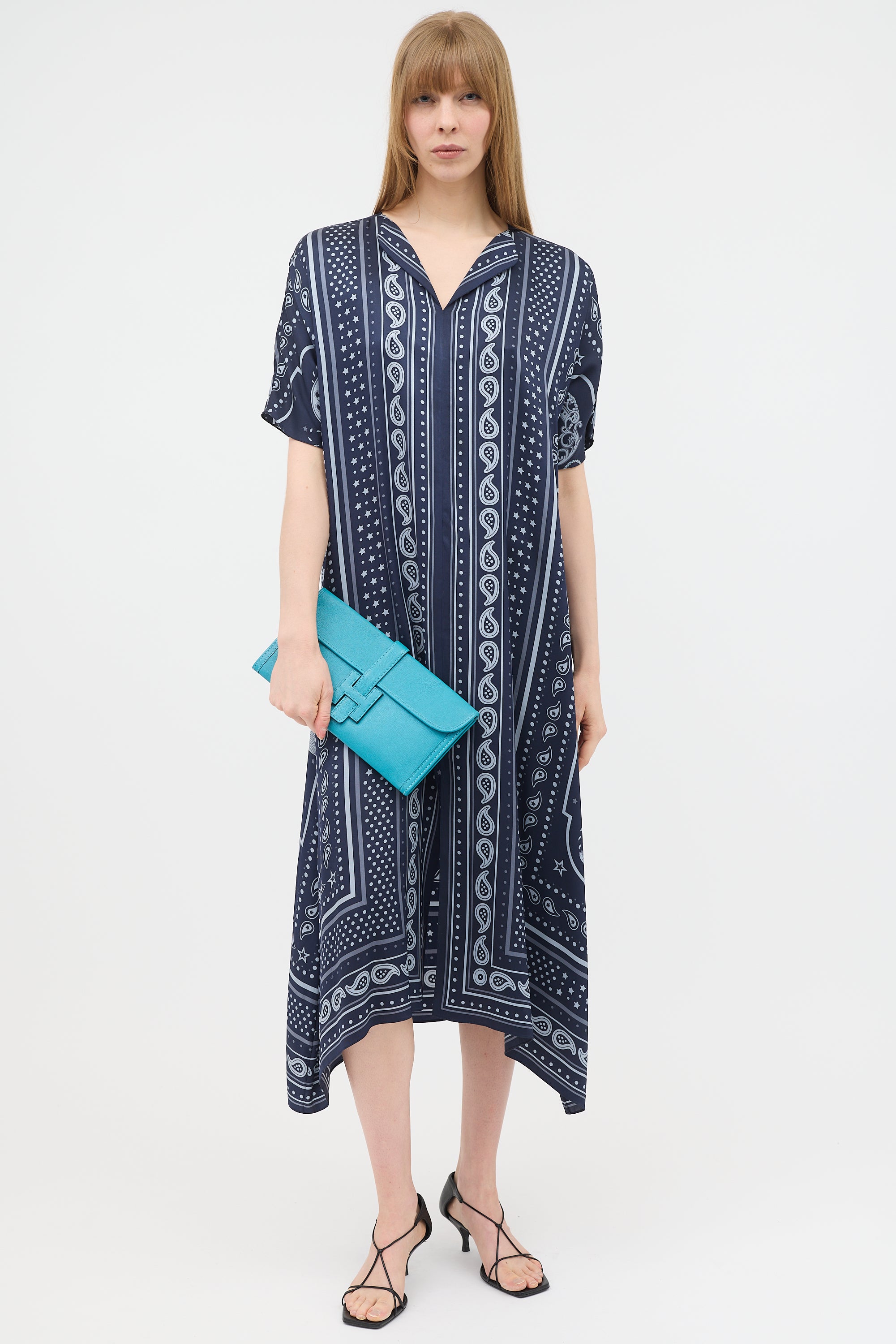 Hermès Silk Printed Tunic Dress